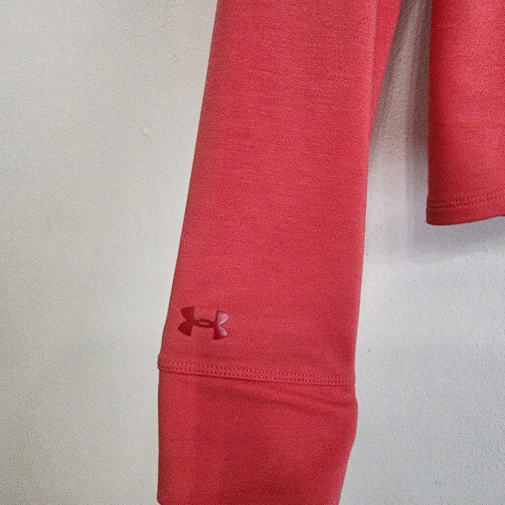 Under Armour Soft Wrap Back Athleisure Top Coral Pink Med - Picture 5 of 6
